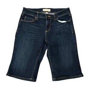 Banana Republican Women's Mid Rise Bermuda Denim Short Dark Denim Size 27/4